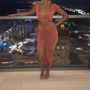 Two piece Fashion Nova Skirt Set XS